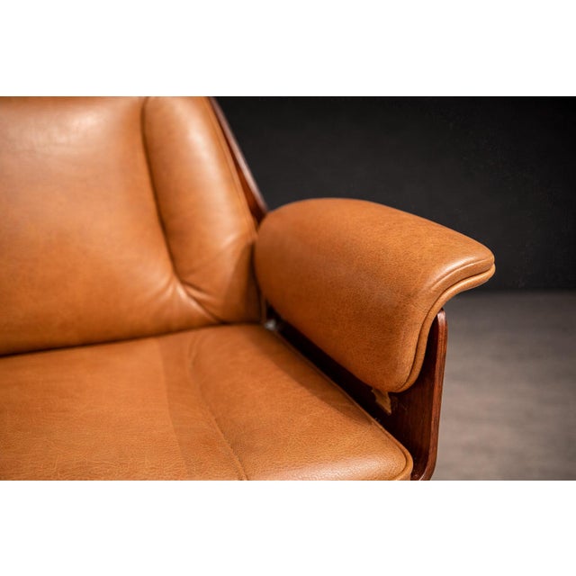 “Dinamarquesa” Armchair in Rosewood & Leather, Carlo Fongaro, 1970s - Lot 257C For Sale - Image 17 of 17