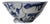 Chinese ceramic bowl with hand-painted blue patterns. For Sale