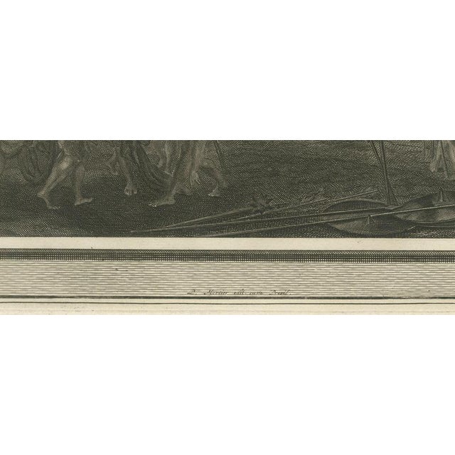 18th Century Pieter Mortier, Death of Saul and the Men of Jabesh Recover His Body, Pieter 1700, Engraving For Sale - Image 5 of 12
