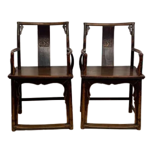 Pair of 18th-Century Chinese Armchairs