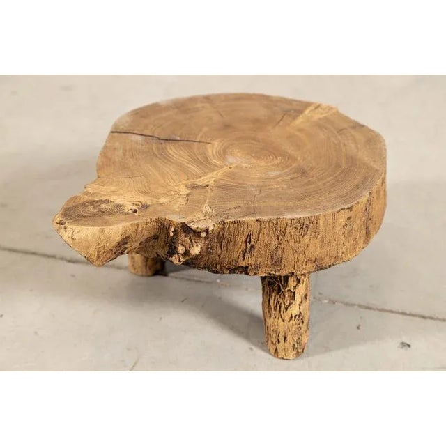 circa 1900 French Elm Side Table W36 x D26.5 x H15 cm Weight 3Kg