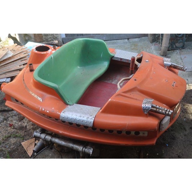 Orange and Green Carousel Plane, 1960s, in Worn conditions. Designed 1960 to 1969