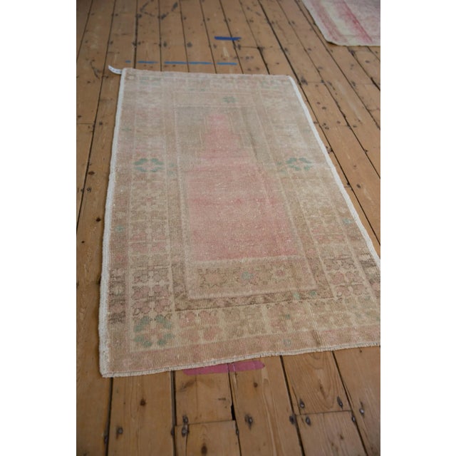 Textile Vintage Distressed Oushak Rug - 2'10" X 5'2" For Sale - Image 7 of 10