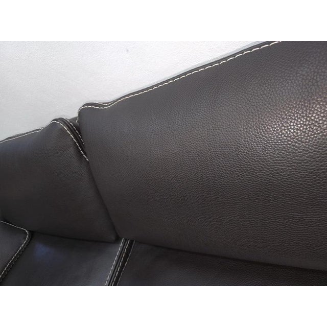 Leather Sofa in Brown by Roche Bobois For Sale - Image 14 of 18