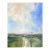 Landscape Study 265 - Original Blue Green Landscape Study Acrylic and Graphite on Paper by Jodi Miller For Sale