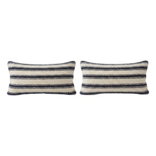 Anatolian Kilim Lumbar Pillow Cover 10'' X 20'' - Set of Two For Sale