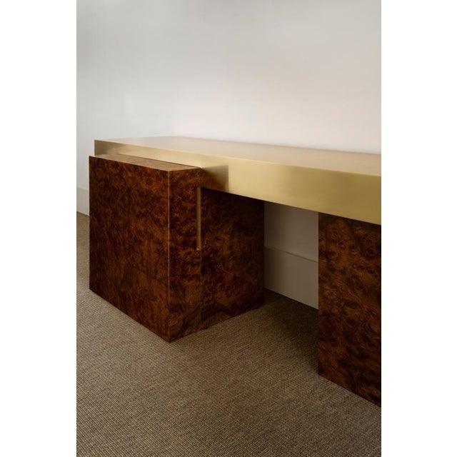 Not Yet Made - Made To Order Multilayer Wood Load-Bearing Console Table by Dainelli Studio Atelier For Sale - Image 5 of 7