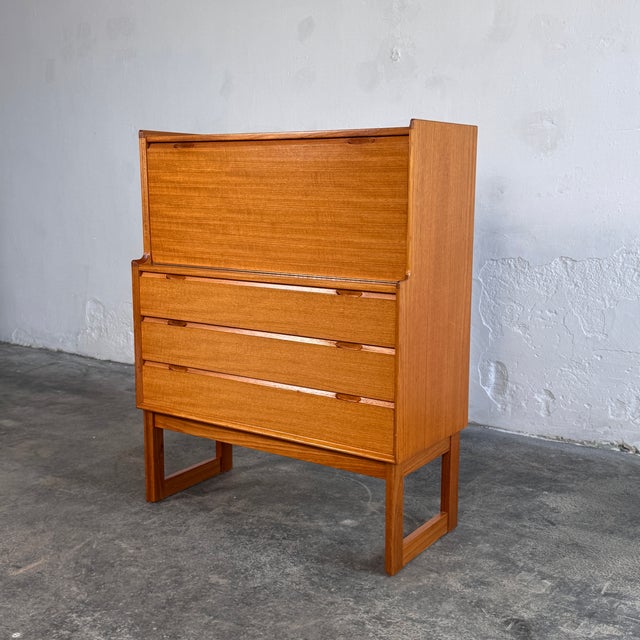 Teak Secretary from Turnidge of London, 1960s For Sale - Image 14 of 14