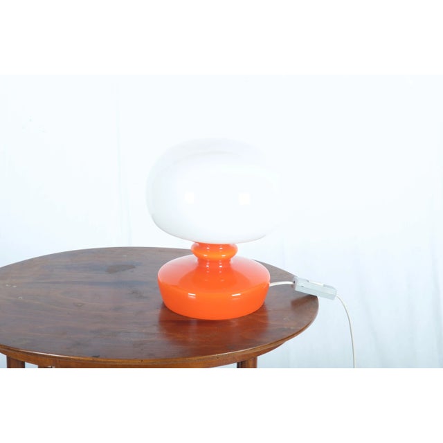 Mid-Century Glass Table Lamp, 1970s For Sale - Image 4 of 6