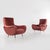 Italian Armchairs in Brick Red Velvet, 1960s, Set of 2 For Sale - Image 9 of 13