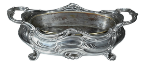 Silvered Bronze Planter by Victor Saglier