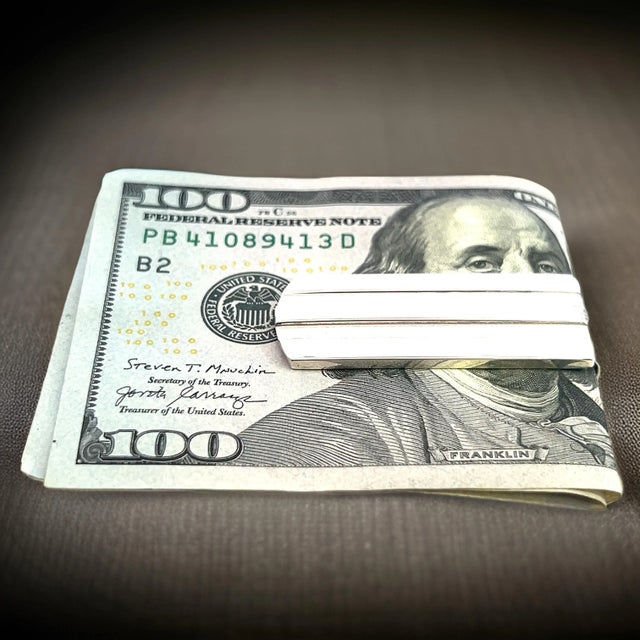 Tiffany & Co Estate Money Clip Sterling Silver For Sale - Image 10 of 11