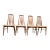 1960s Danish Modern Teak "Eva" Dining Chairs by Niels Koefoed for Koefoeds Hornslet - Set of 4 For Sale