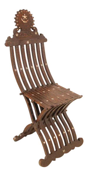 Middle Eastern Moorish 19th Century Folding Chair