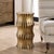 Modern UArida Aged Gold Accent Table For Sale - Image 3 of 5