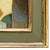 2020s Contemporary Abstract Oil Painting in Vintage Olive Green Painted Frame For Sale - Image 5 of 6