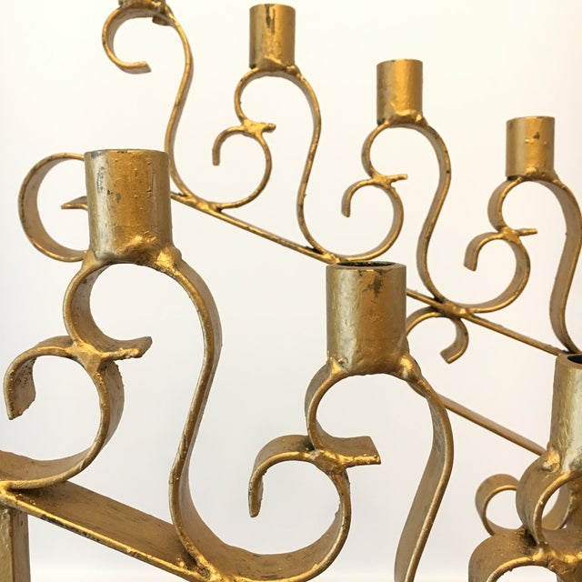 Metal Church Candelabras A Pair Chairish