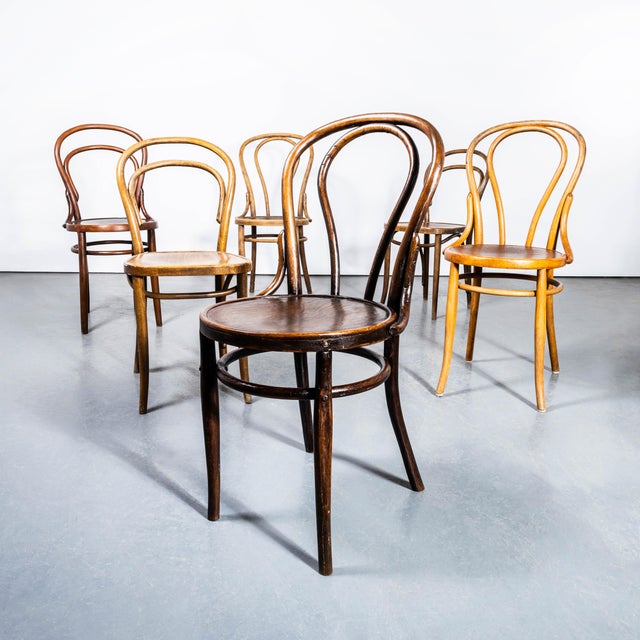 Vintage Hoopback Bentwood Dining Chairs, 1950s, Set of 4 For Sale - Image 4 of 7