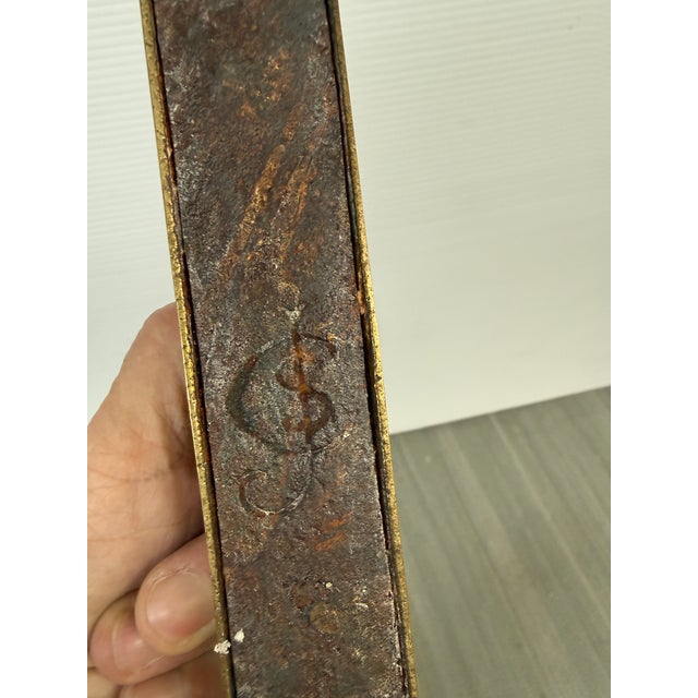 Brass Fireplace Andirons + Front Rail, Vintage, Set of Three For Sale - Image 10 of 12