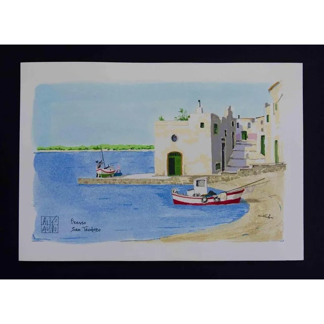 Lithograph on Magnani-Pescia paper. Paper size 17,5 cm x 24,5 cm work size 14,5 cm x22cm. Excellent condition, no defects....