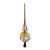 Vintage Mercury Glass Silver/Gold Tree Topper For Sale