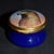Traditional VTg. Ashley Enamel's Trinket Box Hand Painted Kestrel Hawk Bird of Prey Blue For Sale - Image 3 of 11