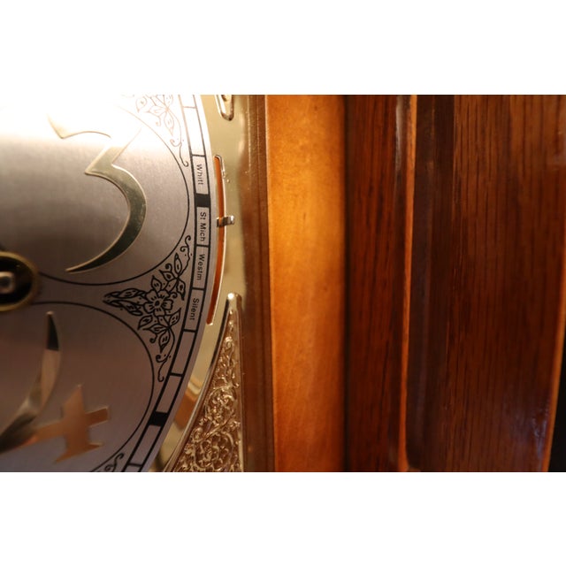 Late 20th Century Howard Miller “Richmond” Grandfather Clock — Model 610-796 For Sale - Image 14 of 18