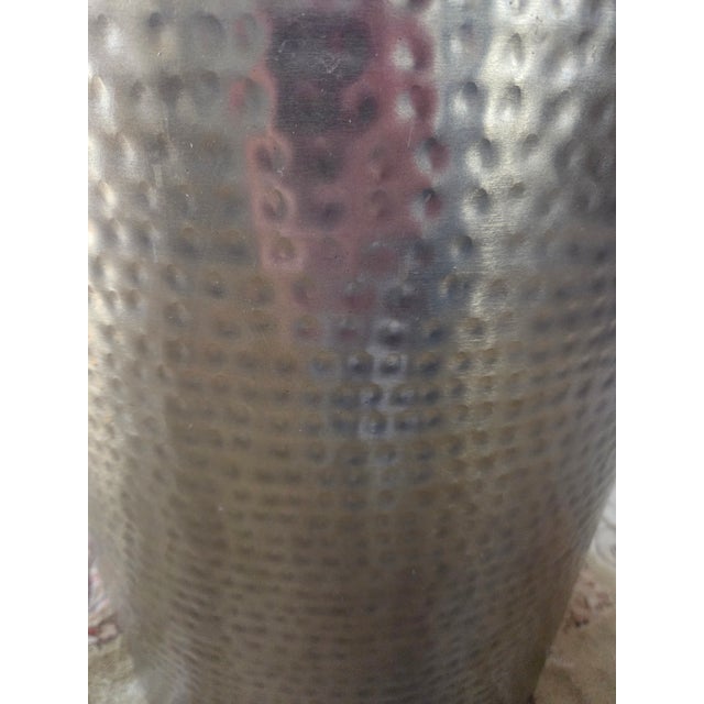 Late 20th Century Late 20th Century Brass Hammered Side Table For Sale - Image 5 of 8