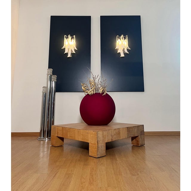 Vintage Italian Murano Wall Lights from Mazzega, 1990, Set of 2 For Sale - Image 4 of 15