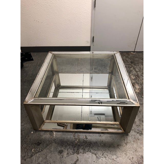 Z-Gallerie Pascual Mirrored Cocktail Table | Chairish