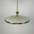 Mid-Century UFO Pendant Light in BRass and Glass by Pietro Chiesa for Fontana Arte, Italy, 1950s, in Very Good conditions....
