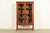 Stickley Brothers Style Antique Arts & Crafts Carved Oak Bookcase Cabinet With Leaded Glass Doors, Circa 1900 For Sale - Image 14 of 14