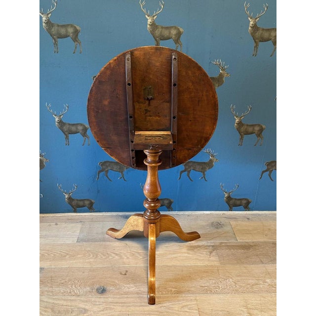 Antique Tilt Top Table For Sale - Image 4 of 8