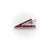 1940s Retro Platinum World War II v for Victory Ruby Pendant Charm For Sale - Image 4 of 9