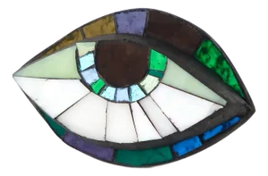 Anti Evil Eye Mosaic #9 Wall Sculpture by Ruth Minola Scheibler