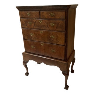 18th Century Queen Anne Walnut Highboy For Sale