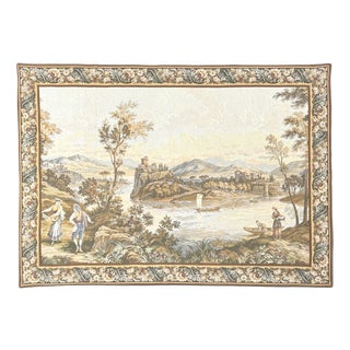 Large 20th Century Wall Tapestry in the style of Gobelins For Sale