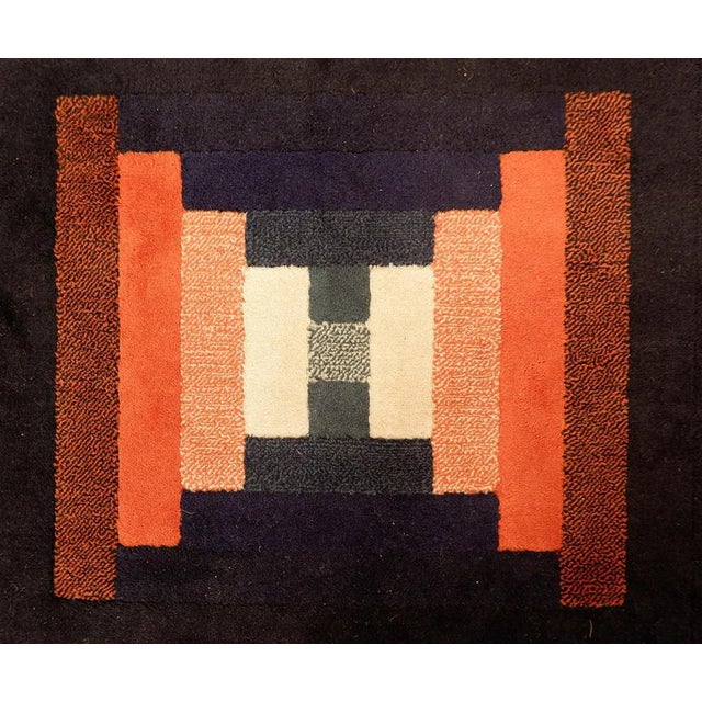 Spanish geometric short pile rug, 1970s Rug - Decoration - VintageMeasures : 242cmx161cm