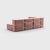 In nine configurations. Nine modules make up the family set of this modular sofa system. A corner sofa for four people or,...