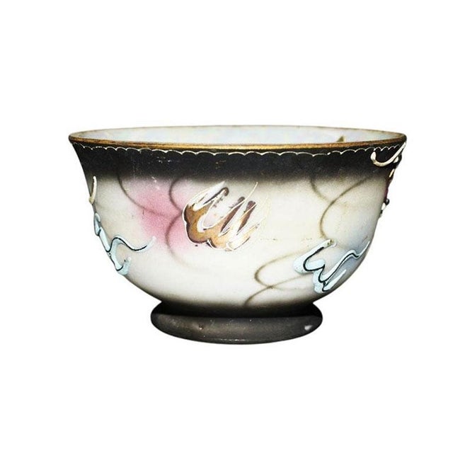 Japanese Antique Japonisme Moriage Dragon Ware Cup in Black - 1920s For Sale - Image 3 of 6