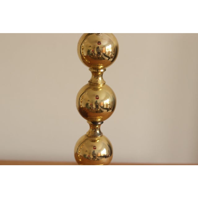 1970s Brass Bobbin Table Lamp, 1970s, Set of 2 For Sale - Image 5 of 18