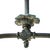 Industrial Converted Nickel-Plated Brass and Glass Double Oil Pendant Lamp, 1890s For Sale - Image 3 of 10