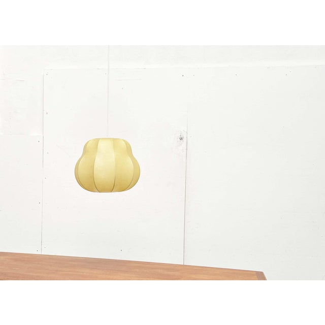 Metal Mid-Century Modern Cocoon Pendant Lamp by Friedel Wauer for Goldkant Leuchten, 1960s For Sale - Image 7 of 18