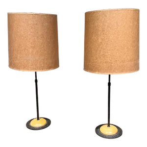 1950s Modern Sputnik Atomic Table Lamp Pair