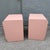 Postmodern Pink Gloss Laminate Waterfall Nightstands - A Pair For Sale - Image 4 of 8