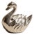 Vintage Metal Swan Place Cards, 1980s, Set of 60 For Sale