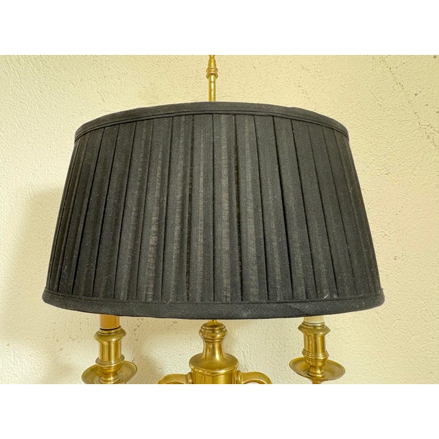 Vintage Solid Brass Bouilotte Style Table Lamp by Frederick Cooper For Sale - Image 9 of 10