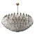 Murano Glass 185 Transparent Glass Chandelier For Sale
