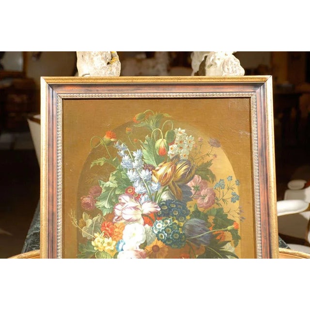 Swedish 1780s Floral Painting in the Manner of Paulus Theodorus van Brussel For Sale - Image 10 of 11
