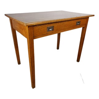 Vintage Military Desk in Oak, 1930s For Sale